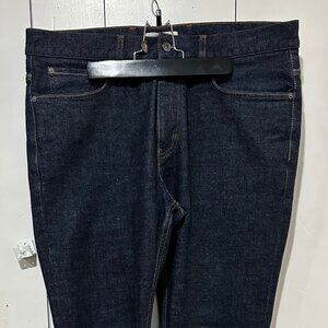 Spoke 14 Oz Men's Japanese Selvedge Denim Jeans Dark Rinse Build A Waist 35